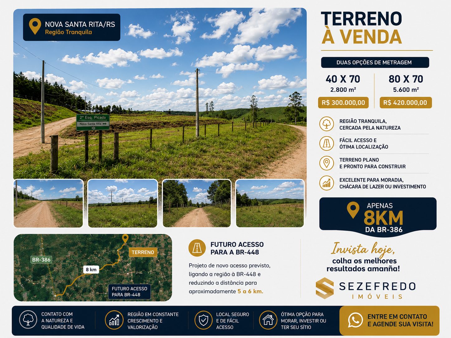 Foto 1 de Terreno à Venda – Excelente Oportunidade em Nova Santa Rita/RS